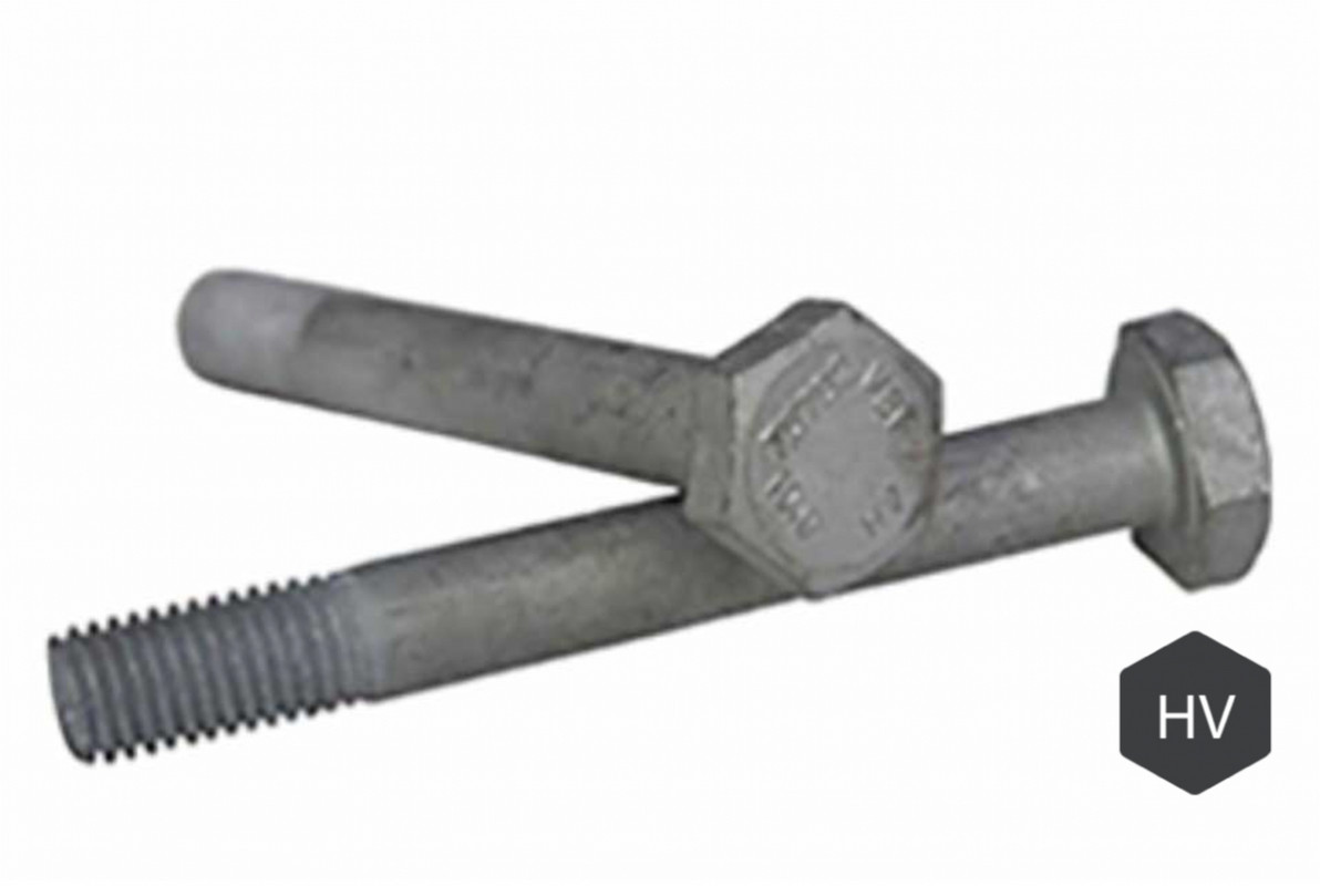 Болт шестигранний M30x155 10.9 цинк